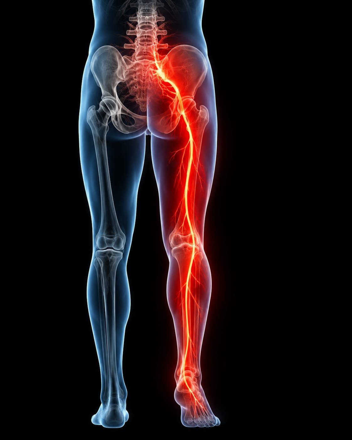 Dor Ciática — condição tratada com palmilha postural na Arcus Life